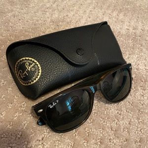 Authentic Ray Ban Polarized Tortoise Sunglasses